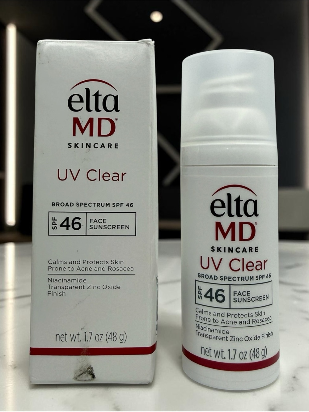 EltaMD UV Clear Broad Spectrum SPF 46 Facial Sunscreen 1.7oz Untinted EXP: 03/28
